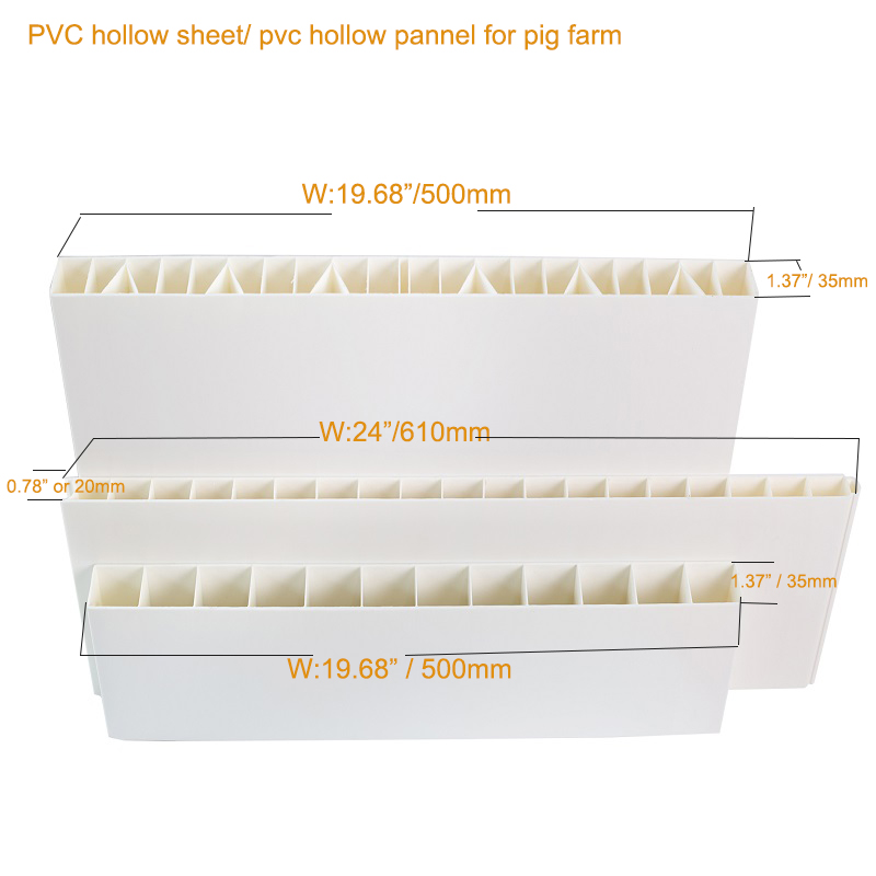 PVC műanyag üreges elválasztó panel kerítések az állattenyésztési sertéstenyésztő telep számára