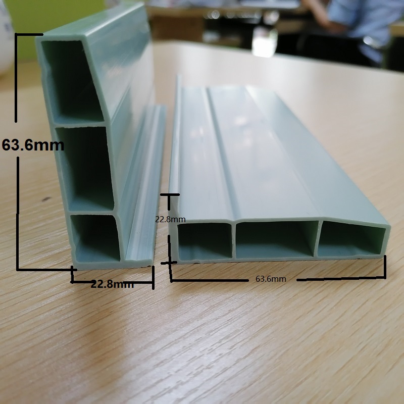 Kínai gyártója PVC tuyere profil PVC üreges profil gyártója PVC L szakasz burkolat szellőző rendszer