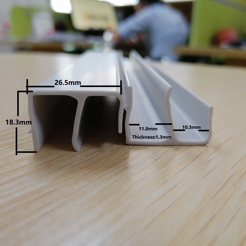 PVC E alakú profilú PVC csatorna díszítés PVC csatorna gyártó Kínában