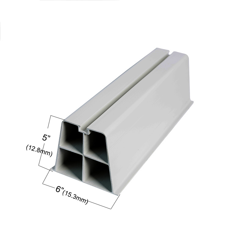 UV-gátló PVC műanyag extrudálási profil a légkondicionáló alap AC állványához földi és padlón álló konzolhoz